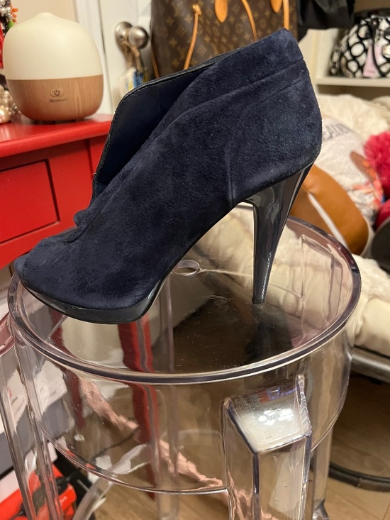 Nine West Shoes - Nine West Blue Suede high heel bootie